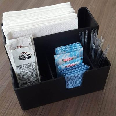 Kit 20 Porta Sachês Açúcar Guardanapos Organizador