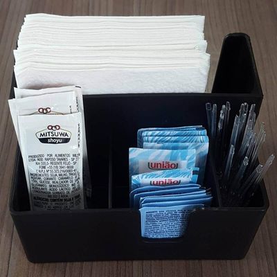 Kit 20 Porta Sachês Açúcar Guardanapos Organizador