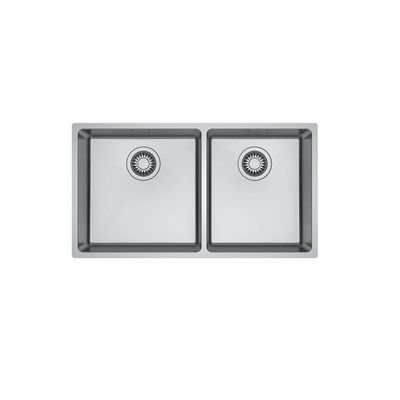 CUBA FRANKE DE EMBUTIR E SOBREPOR EM AÇO INOX LINEA DUPLA 74X40CM 18546