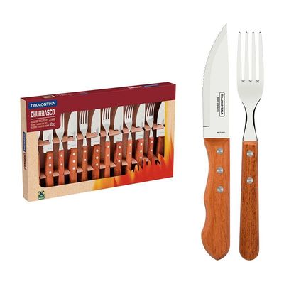 Kit Churrasco Talheres Tramontina Dynamic 12 Peças