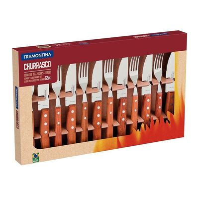 Kit Churrasco Talheres Tramontina Dynamic 12 Peças