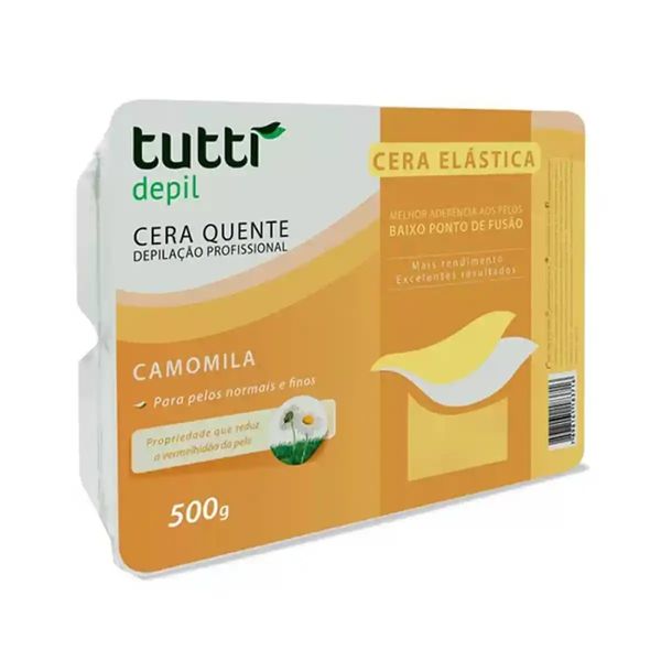 Cera Depilatória Elástica Camomila Tutti Depil 500G