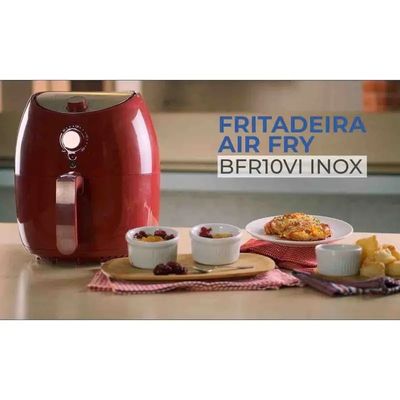 Fritadeira Britânia Air Fry Inox  Bfr10V 220V Vermelha