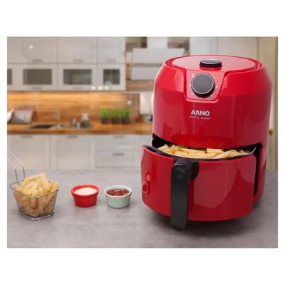 Fritadeira Airfry arno super eletrica sem oleo 4 litros EY2015B1 110v Vermelho