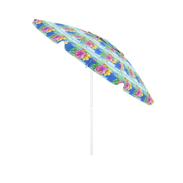 Guarda-Sol Articulado 2,40m em Poliéster e Alumínio Floral Bel 2,40m