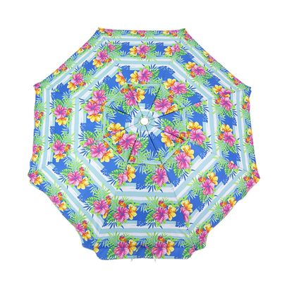 Guarda-Sol Articulado 2,40m em Poliéster e Alumínio Floral Bel 2,40m