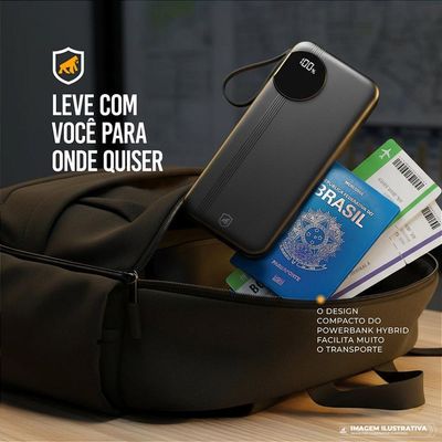Carregador Portátil Hybrid - 10.000mAh - Gshield