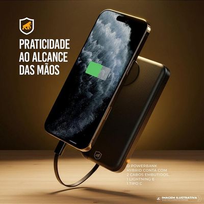 Carregador Portátil Hybrid - 10.000mAh - Gshield