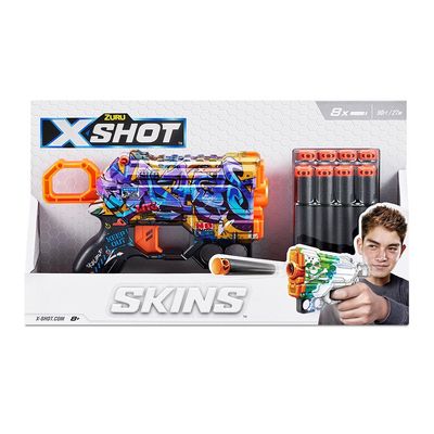 Lançador de Dardos X-Shot - Skins Menace - Spray Tag