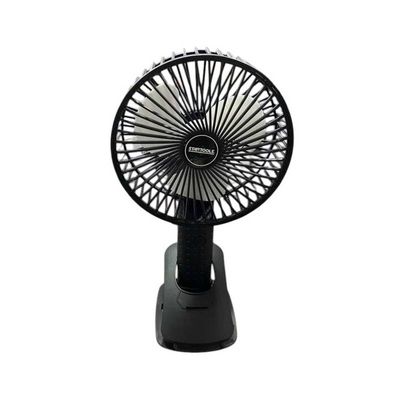 Mini Ventilador de Mesa 5w Preto Recarregável 03 Velocidades