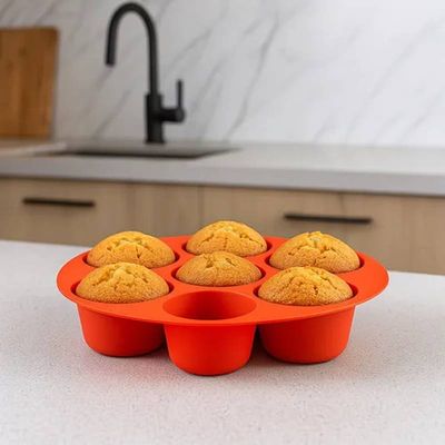 Kit 06 Forma de Cupcake Muffins Pudim Bolinho Air Fryer 21cm