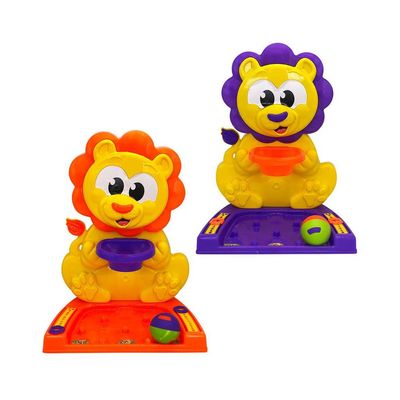 Cesta de Basquete de Brinquedo Leão com Marcador de Pontos