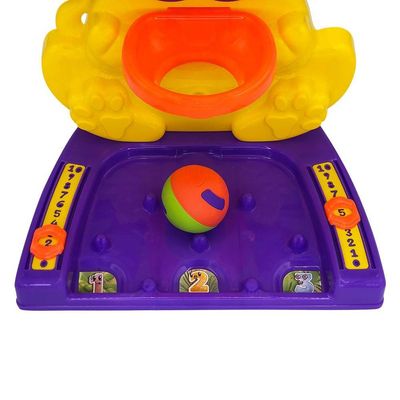 Cesta de Basquete de Brinquedo Leão com Marcador de Pontos