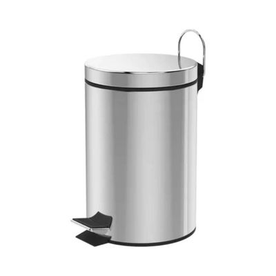 Lixeira Aço Inox Redonda Multiuso 03 Litros Cesto Removível