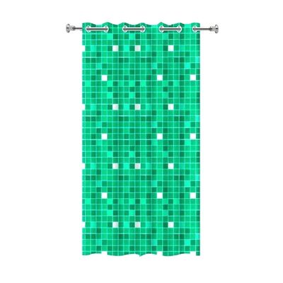 Cortina p/ Box PVC para Banheiro com Ilhós Pastilha Verde
