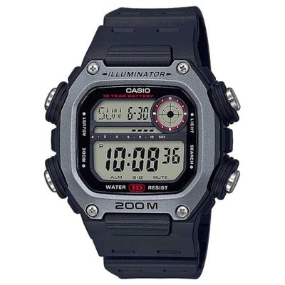 Relógio Casio Standard Cinza Masculino Digital DW-291H-1AVDF