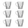 Conjunto Taça Para Café 6 Peças 180 Ml Diamond Lyor