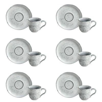 Conjunto De Xícara De Cafezinho Com Pires 06 Peças Bio Echo Porto Brasil