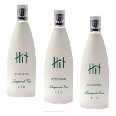 kit com 3 Desodorante Spray HIT Lacqua di Fiori 115ML (303)