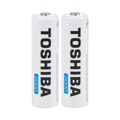 Carregador P/ 2 Pilhas Toshiba AA/AAA USB C/ 2 Pilhas Recarregáveis - AC2515