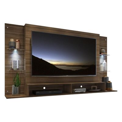 Painel Com 2 Leds E Suporte Para Tv Até 60´´Fg3677 Madeirado
