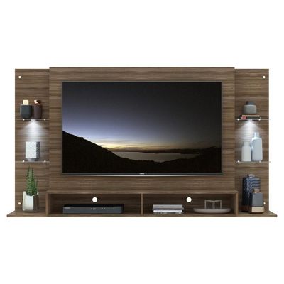 Painel Com 2 Leds E Suporte Para Tv Até 60´´Fg3677 Madeirado