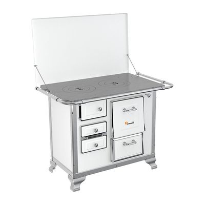 Fogão a Lenha N1 com Gabinete Petrycoski com Tampa SD Branco