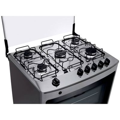 Fogão a Gás de Piso Consul 5 Bocas Mesa em Aço Inox  CFS5NAR Inox / Bivolt