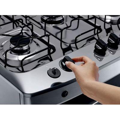 Fogão a Gás de Piso Consul 5 Bocas Mesa em Aço Inox  CFS5NAR Inox / Bivolt
