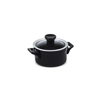 Jogo De Panelas De Cerâmica Clear 5 Peças Preto Ceraflame