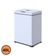 Lixeira Automática Inox Branco Retangular 40 Litros c/Sensor