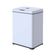 Lixeira Automática Inox Branco Retangular 40 Litros c/Sensor
