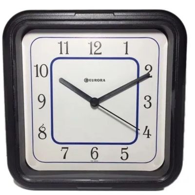 Relogio de Parede Preto Real Eurora 6551 145