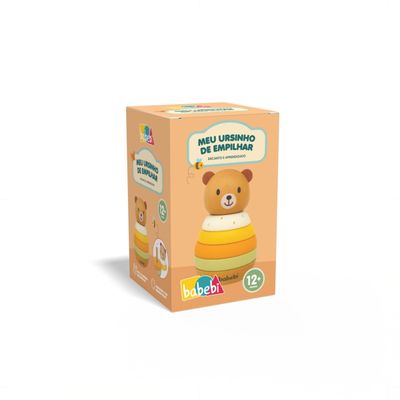 Brinquedo Meu Ursinho De Empilhar Em Madeira Babebi - 3001