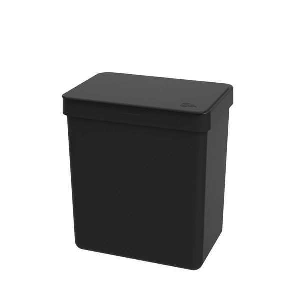 Lixeira de Pia 2.5l Single 17009/0008 Coza Preta Preta