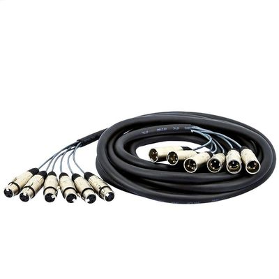 Multicabos Com Conectores Xlr 6 Vias - Cirilo Cabos, 18mts