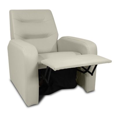 Poltrona Reclinável Classic Material Sintético 2 Posições Matrix bege