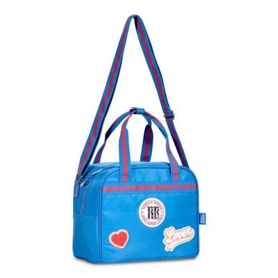 Kit Mochila De Carrinho Estojo Lancheira Azul Rb24001 Clio