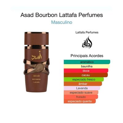 Lattafa Asad Bourbon Edp | Arabe Masculino 100ml