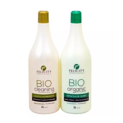 Kit Definitiva Bio Organic Felicity + Shampoo Bio Cleaning 2 X 1L