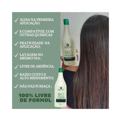 Kit Definitiva Bio Organic Felicity + Shampoo Bio Cleaning 2 X 1L
