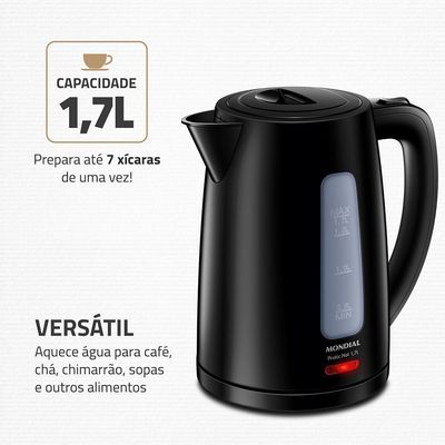 Chaleira Elétrica Pratic Hot 1,7l Mondial- Ce-17 Chaleira Eletrica Ce-17 220v/60hz