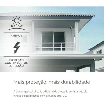 Kit 6 Camera de Seguranca Intelbras Dome vhl 1120d Dvr 8 canais multi hd