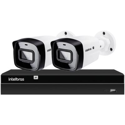 Kit CFTV 2 Câmeras IP Vipc 1230B Intelbras NVD 1404P S/HD