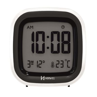 Despertador Digital Herweg Ref: 2995-034 Preto