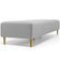 Kit 02 Puffs Decorativo Sala de Estar Bali W01 Pés Palito 210x60cm Bouclê Cinza - Lyam Decor