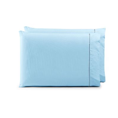 Par de Fronhas 70cm x 50cm 2 Peças Paris  Percal 150 Fios 100% Algodão - Azul Motorista