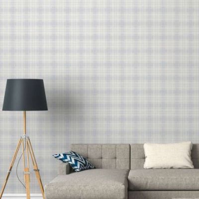 Papel de Parede Famous Garden Xadrez Azul 390722