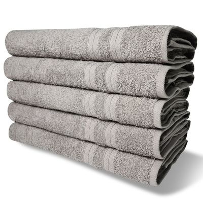 10 Toalhas Super Felpudas Grande e Grossa 80x150 Cinza