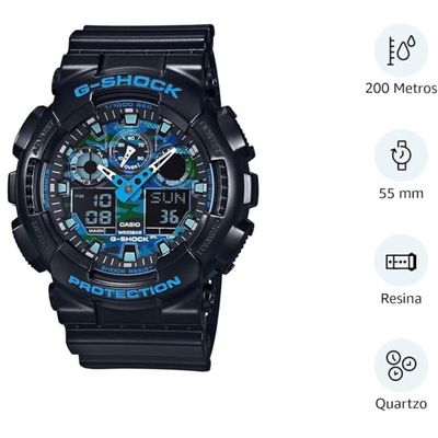 Relógio Casio Masculino Shock  GA-100CB-1ADR